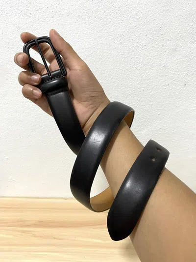 Pre-owned Issey Miyake Black Leather Belt