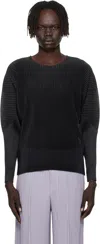 Issey Miyake Black Light Mesh T-shirt In Black