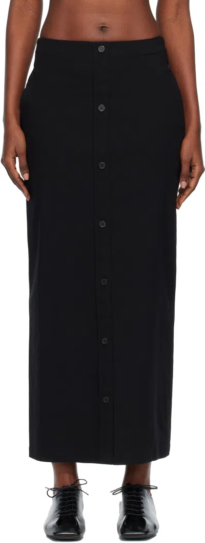 Issey Miyake Black 'like Torso Like Shirt' Maxi Skirt