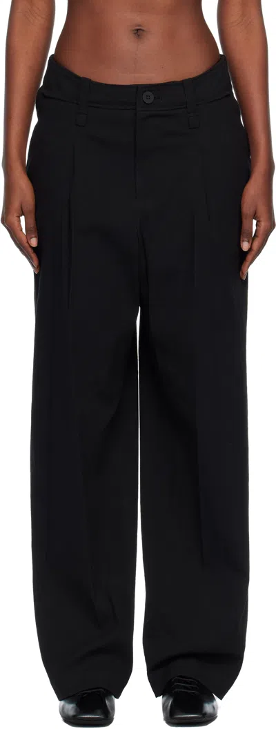 Issey Miyake Black 'like Torso Like Shirt' Trousers