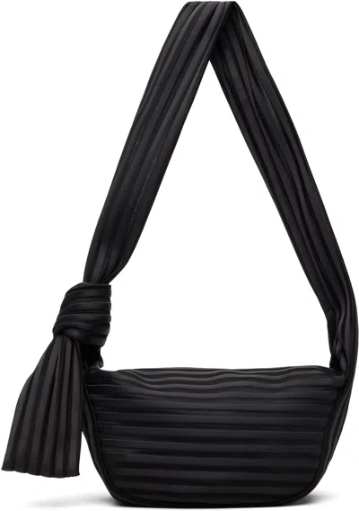 Issey Miyake Black Linear Knit 58 Bag