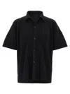 Issey Miyake Black Mc April Textured Shirt In Black