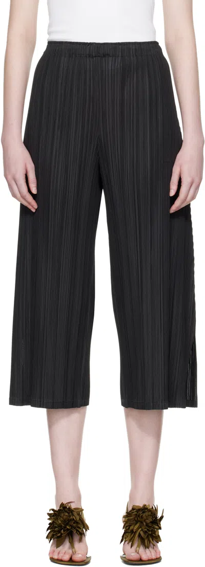 Issey Miyake August Pleated Wide-leg Trousers In Animal Print