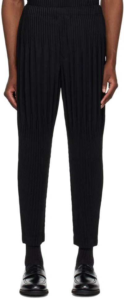 Issey Miyake Black Monthly Color April Trousers In 15-black