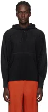 Issey Miyake Black Monthly Color December Hoodie In 15-black