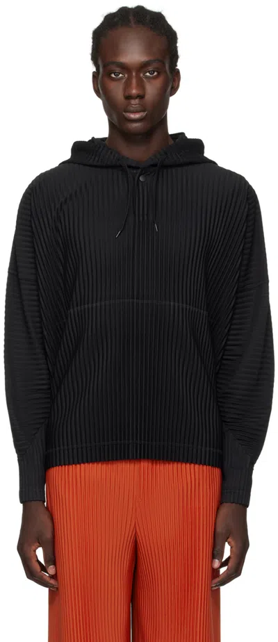 Issey Miyake Black Monthly Color December Hoodie In 15-black