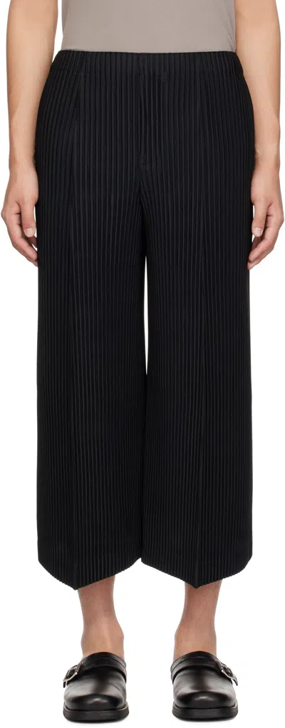 Issey Miyake Black Monthly Color December Trousers In 15-black
