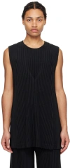ISSEY MIYAKE BLACK MONTHLY COLOR FEBRUARY TANK TOP