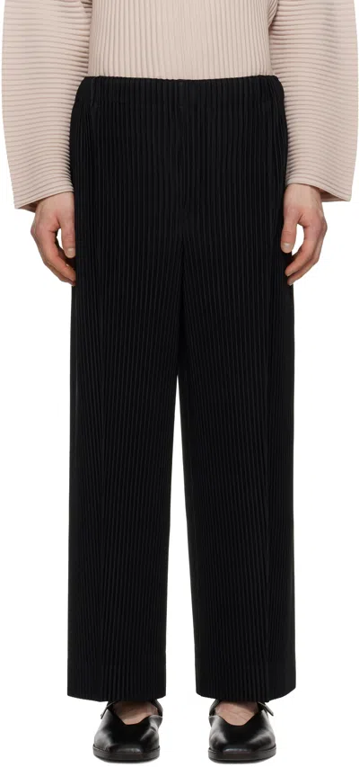 Issey Miyake Black Monthly Color February Trousers In 15-black