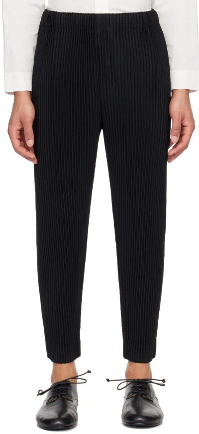 Issey Miyake Black Monthly Color February Trousers In 15-black