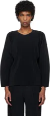Issey Miyake Black Monthly Color January T-shirt In 15-black