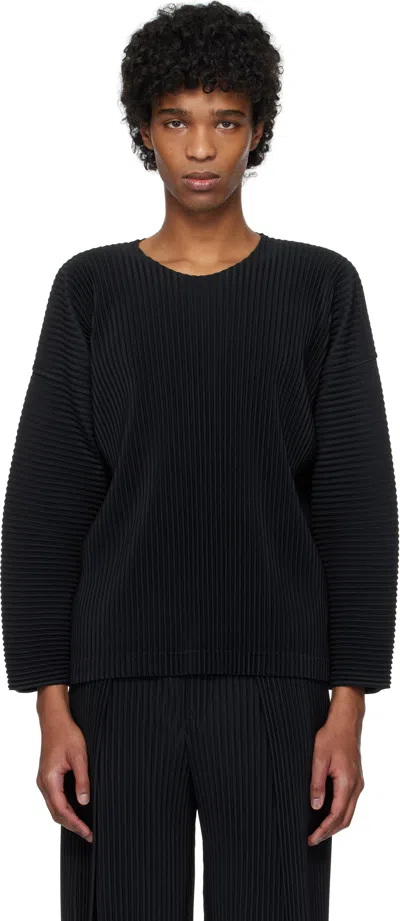 Issey Miyake Black Monthly Color January T-shirt In 15-black