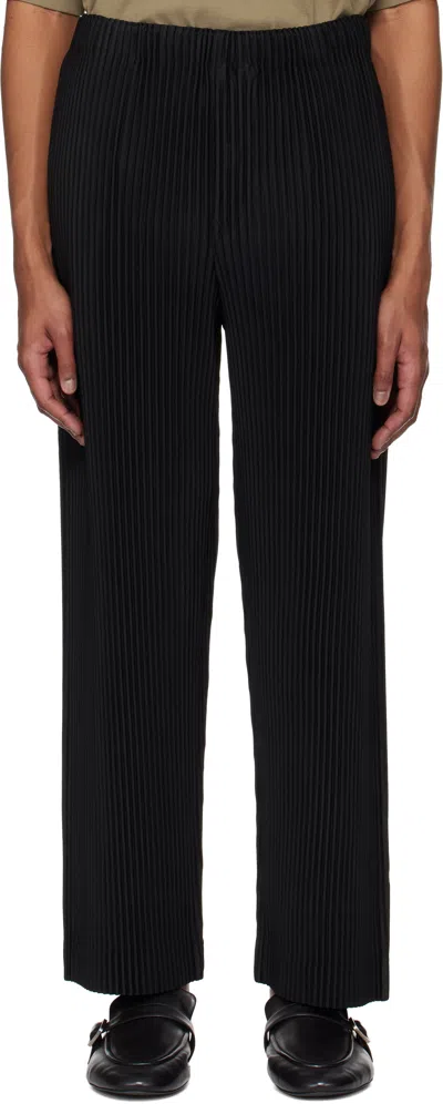 ISSEY MIYAKE BLACK MONTHLY COLOR JANUARY TROUSERS