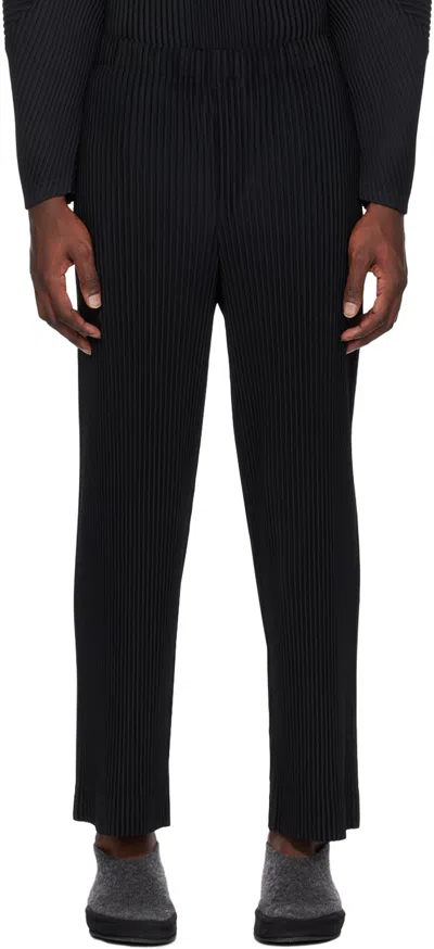ISSEY MIYAKE BLACK MONTHLY COLOR JANUARY TROUSERS