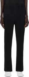 Issey Miyake Brown Monthly Color January Trousers In Black
