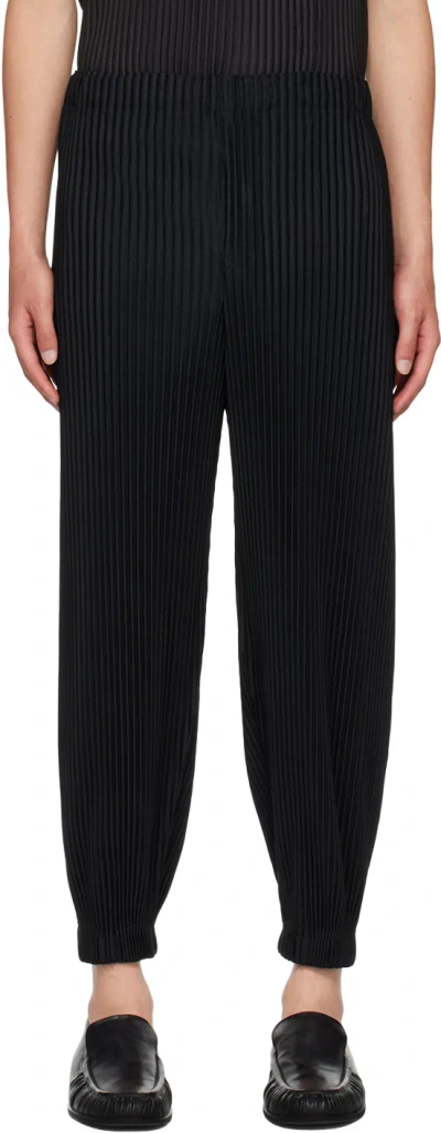 Issey Miyake Black Monthly Color June Trousers In 15-black