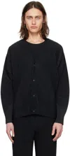 ISSEY MIYAKE BLACK MONTHLY COLOR MARCH CARDIGAN