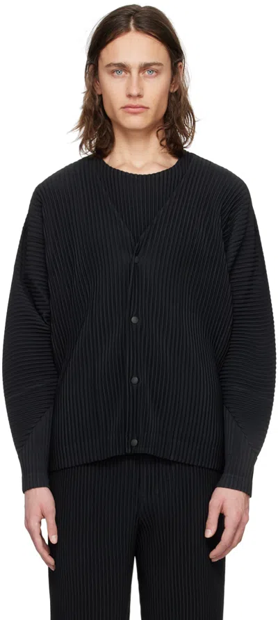 Issey Miyake Black Monthly Color March Cardigan In 15-black