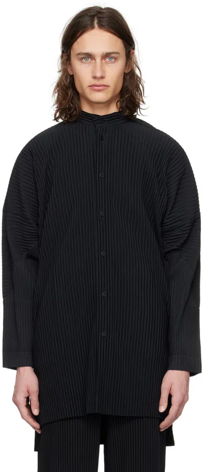 Issey Miyake Black Monthly Color March Shirt In 15-black