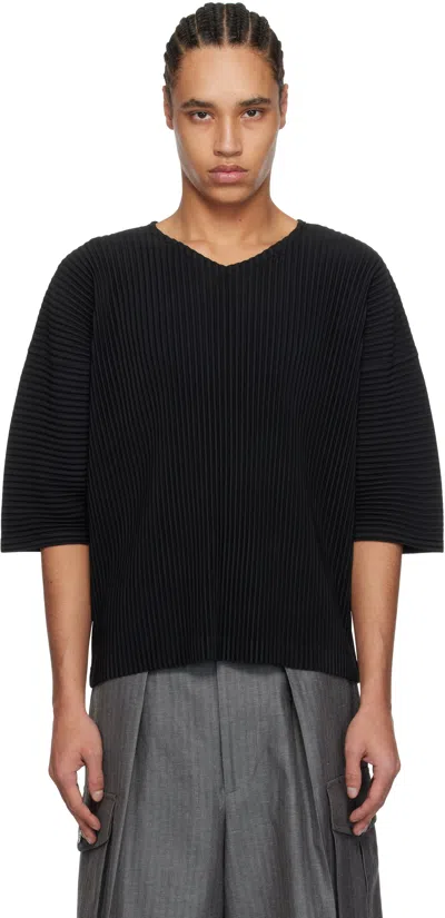 Issey Miyake Black Monthly Color March T-shirt In 15-black