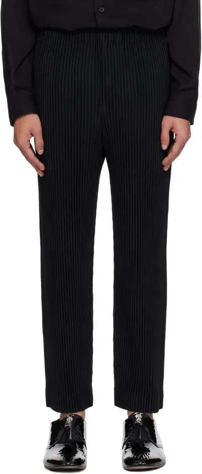 ISSEY MIYAKE BLACK MONTHLY COLOR MARCH TROUSERS