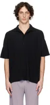 Issey Miyake Black Monthly Color May Polo In Black