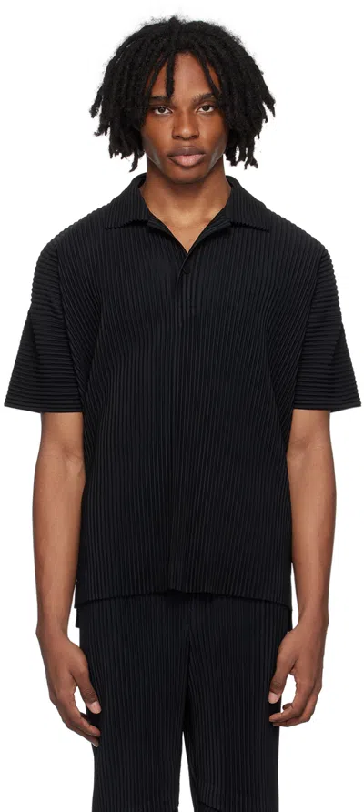 Issey Miyake Black Monthly Color May Polo In 15-black