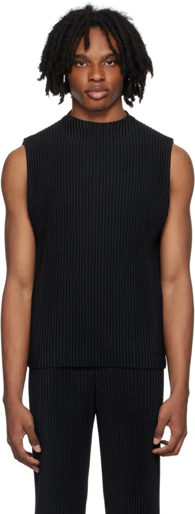 Issey Miyake Black Monthly Color May Tank Top In 15-black