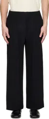 Issey Miyake Black Monthly Color November Trousers In Black