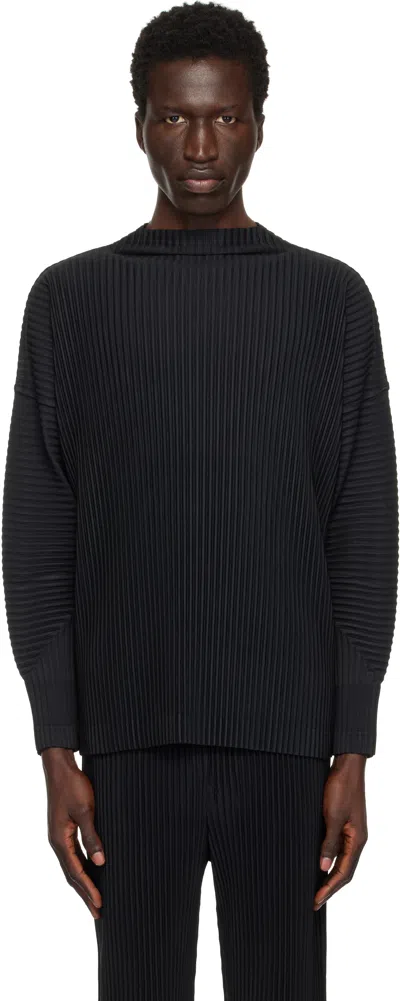 Issey Miyake Black Monthly Color November T-shirt In 15-black