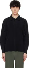 Issey Miyake Black Monthly Color January Polo In 15-black