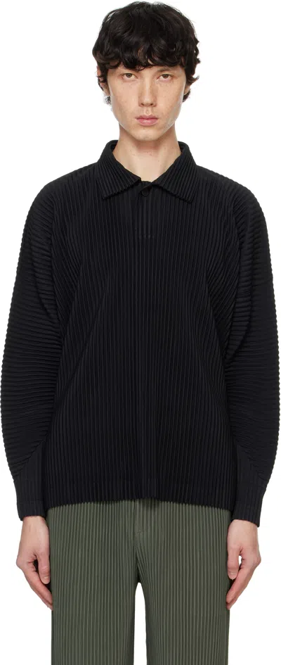 ISSEY MIYAKE BLACK MONTHLY COLOR OCTOBER POLO