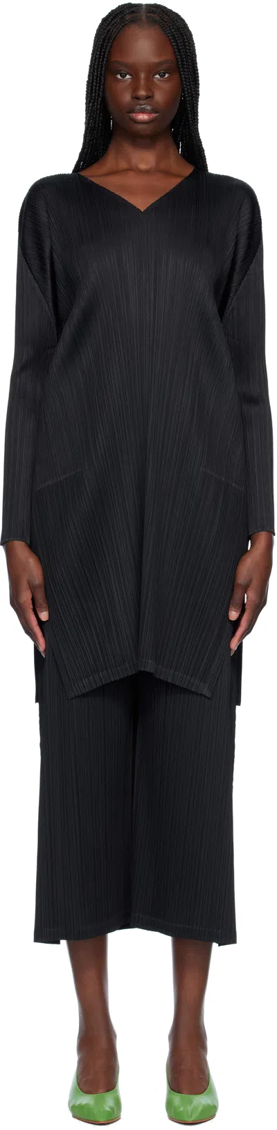 Issey Miyake Black Monthly Colors February Minidress In 15 Black