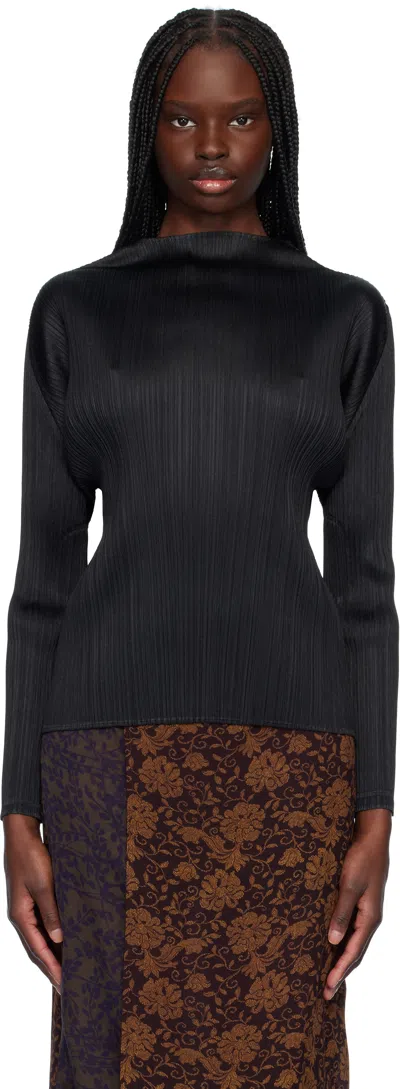 Issey Miyake Black Monthly Colors February Top In 15 Black