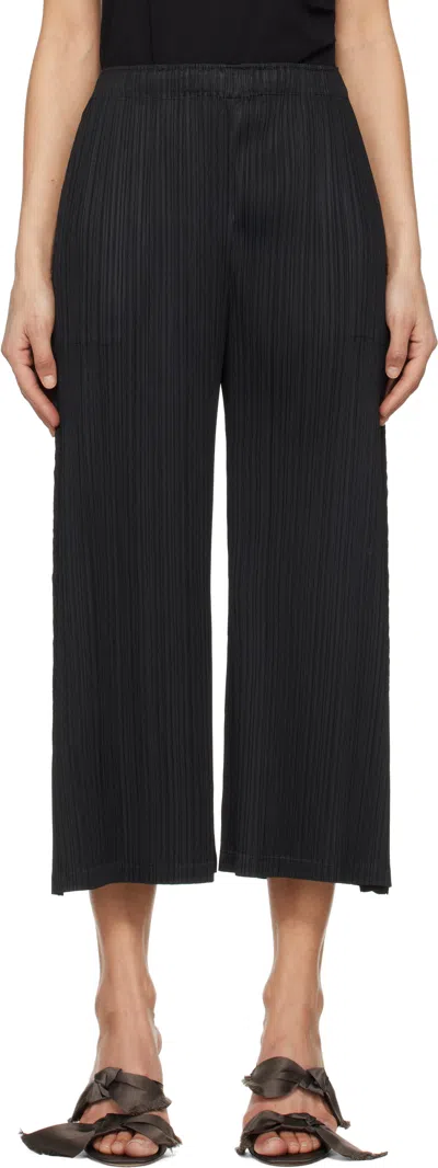 Issey Miyake Black Monthly Colors February Trousers In 15 Black