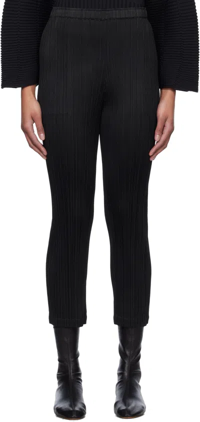 Issey Miyake Black Monthly Colors January Trousers In 15 Black