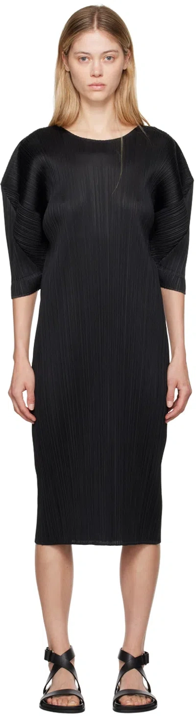 Issey Miyake Black Monthly Colors July Midi Dress