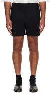 Issey Miyake Black Monthly Colors July Shorts In Animal Print