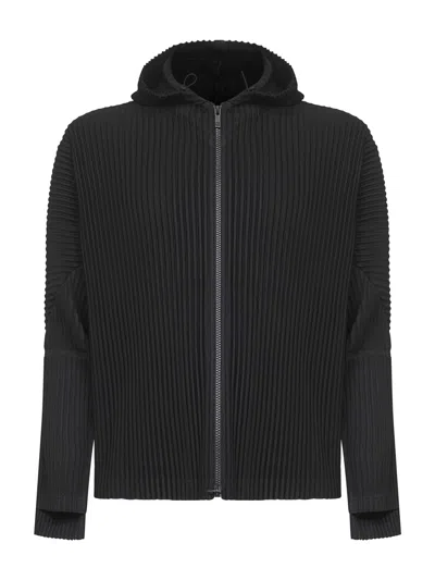 ISSEY MIYAKE BLACK MONTHLY COLORS : JULY ZIP-UP HOODIE