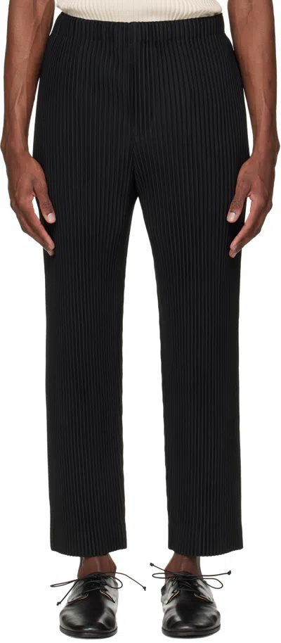 Issey Miyake Black Monthly Colors March Trousers