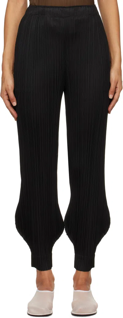 Issey Miyake Black Monthly Colors October Trousers In 15 Black