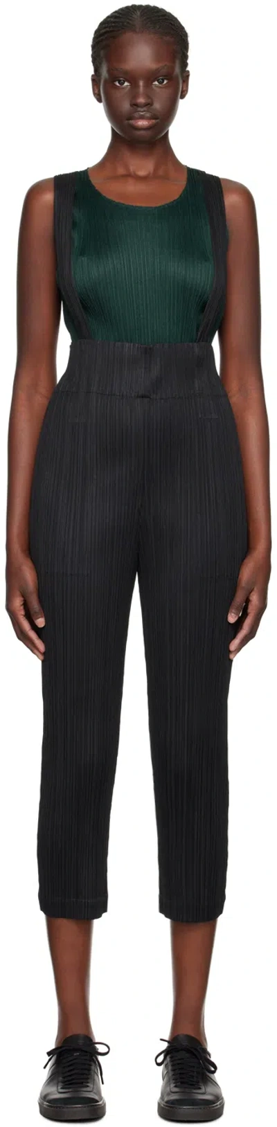 Issey Miyake Black Monthly Colors September Jumpsuit In 15 Black
