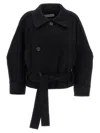 Issey Miyake Out Of A Cube Coats And Trench Coats Black