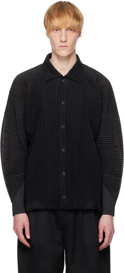 Issey Miyake Black Outer Mesh Jacket