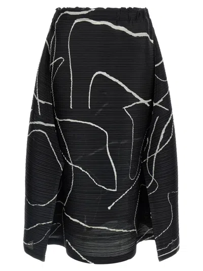 ISSEY MIYAKE WOMEN BLACK PAUSE SKIRT, 31 LUXURY SKIRTS FOR WOMEN DARVEYS