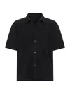 Issey Miyake Black Pleated Fabric Mc April Shirt