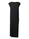 Issey Miyake Basics Sleeveless Maxi Dress In Black
