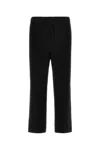 Issey Miyake Elastic Waistband Cropped Pleated Trousers