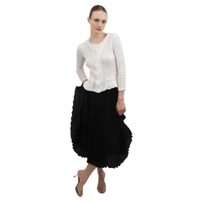 Pre-owned Issey Miyake Black Pleated Skirt