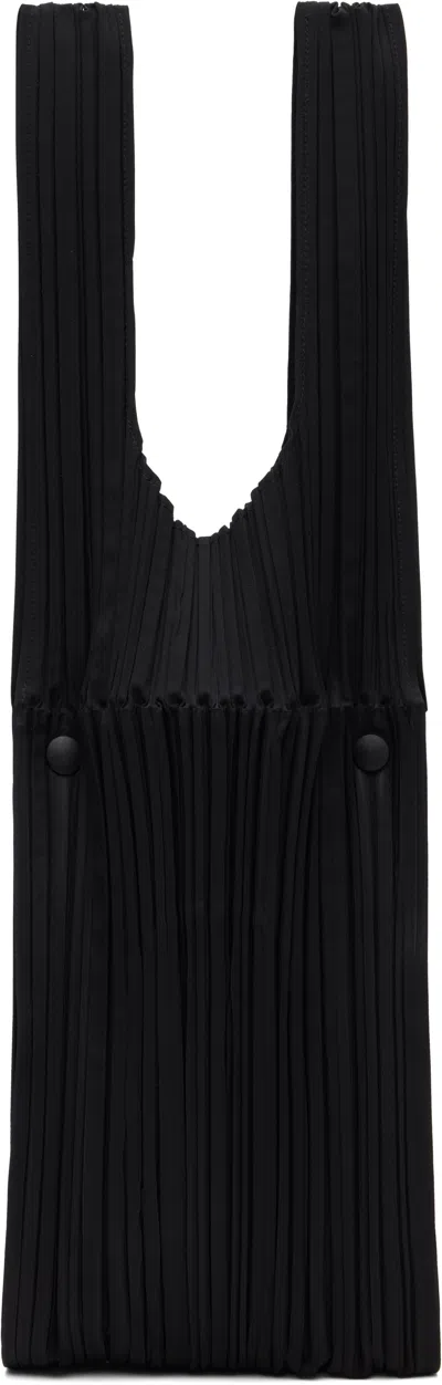 Issey Miyake Black Pleats Bridge Tote